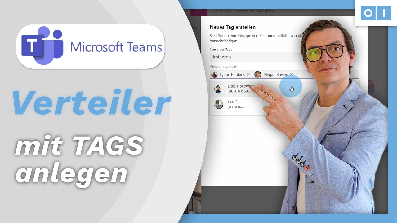 Teams: Mehrere Teilnehmer gleichzeitig erwähnen? - Verteiler mit TAGS anlegen
