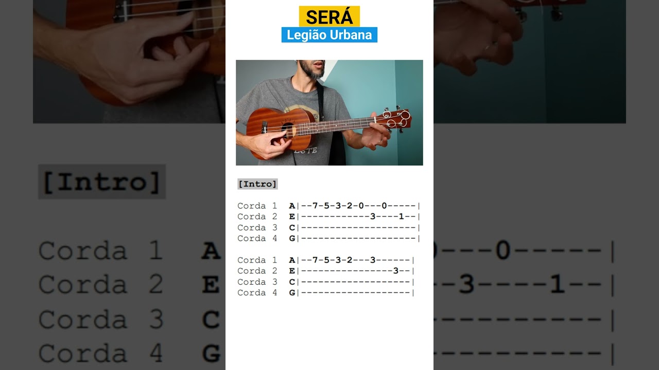 Solo - SER&Aacute; (Legi&atilde;o Urbana) #shorts #ukulele