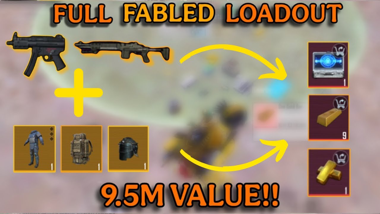 FABLED LOAD OUT💛 TO 9.5M LOOT🤑| Metro Royale Chapter 28      #кентметророяль #pubg #кентметро #bgmi 