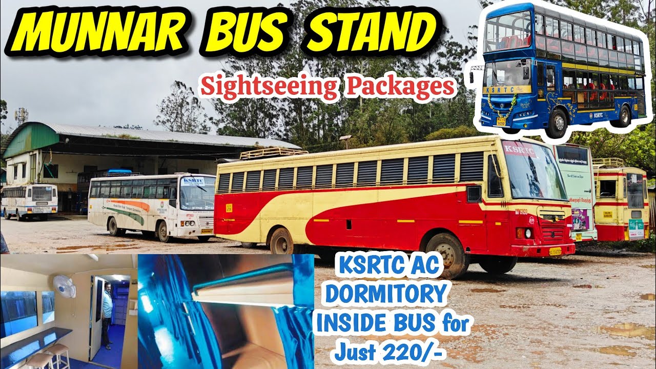 Unique Stay at just 220/- MUNNAR Bus Stand #bus #munnar #travel #kerala #vlog #trending#viral#bussid
