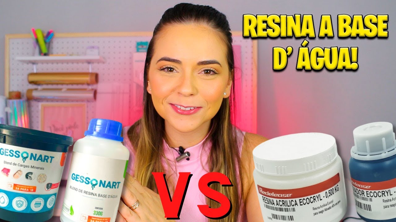 TESTEI A RESINA A BASE D ÁGUA 😱 REDELEASE VS OHANA QUAL É MELHOR ? ECOCRYL E GESSONART
