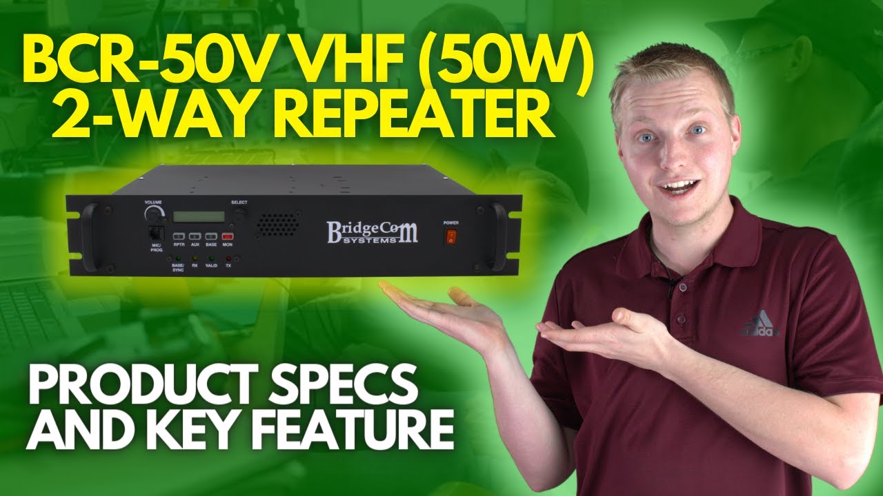 The BCR-50V VHF Repeater | Product Specs and Key Features