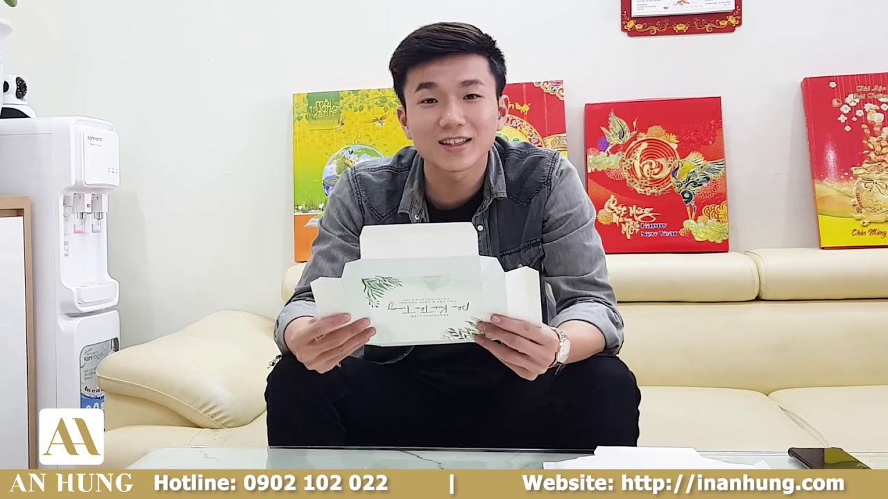 IN AN HƯNG | HƯỚNG DẪN MỌI NGƯỜI CÁCH GẤP HỘP ÂM DƯƠNG , TRÊN CHẤT LIỆU GIẤY IVORY THÀNH PHẨM .