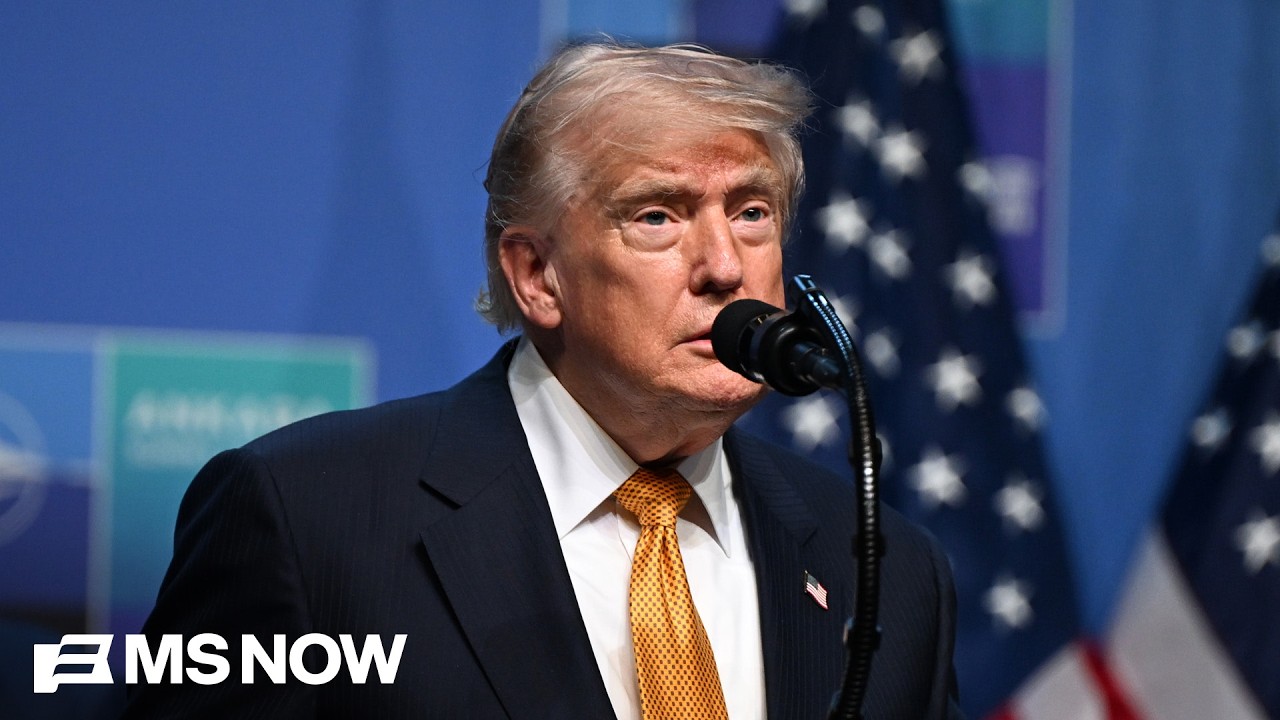 President Trump holds a press conference after he says ceasefire with Iran is over