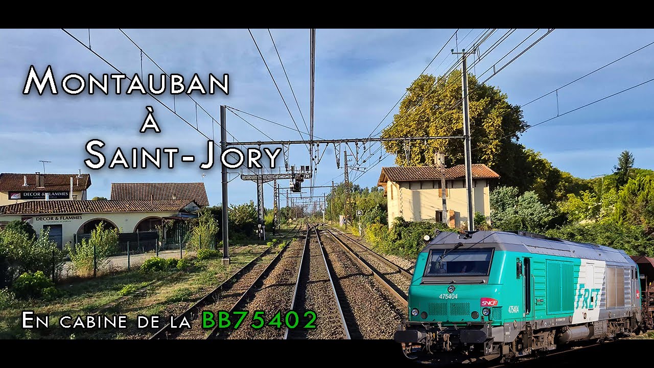 [Cab Ride] Montauban - Saint-Jory en BB75400 - 4K