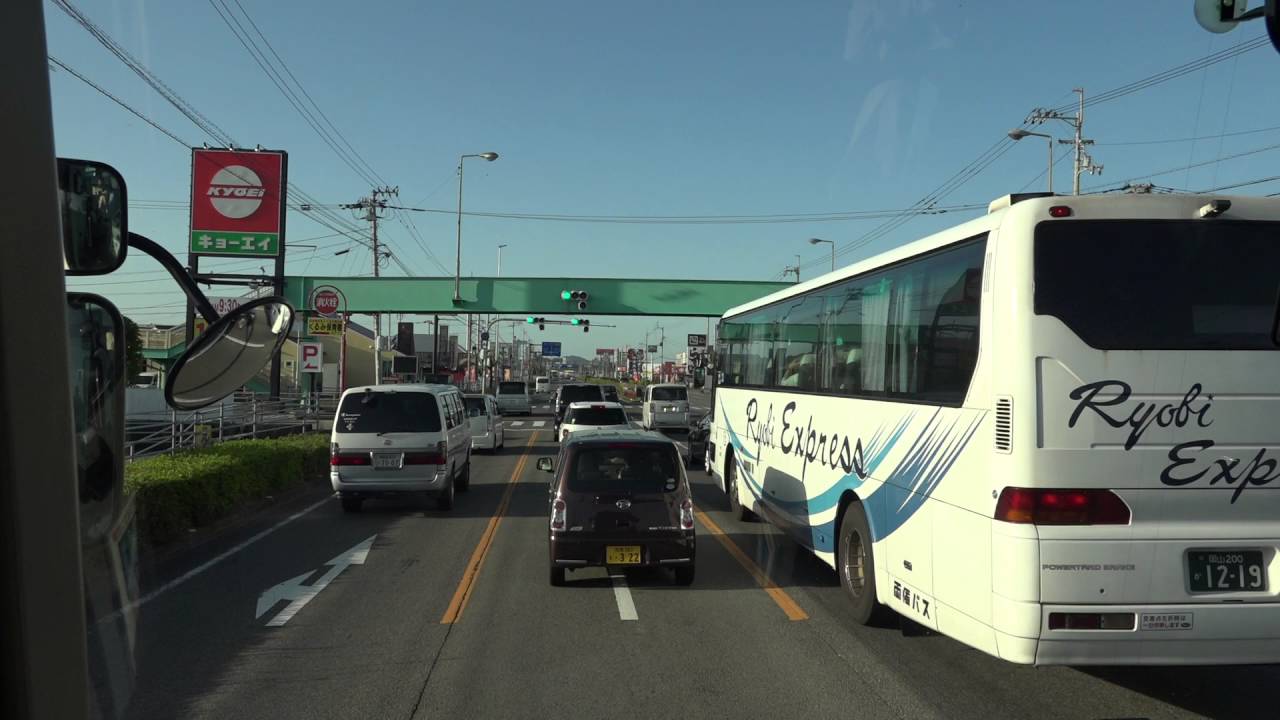 徳島駅〜新神戸　阿波エクスプレス神戸号　JR四国　高速バス　前面車窓