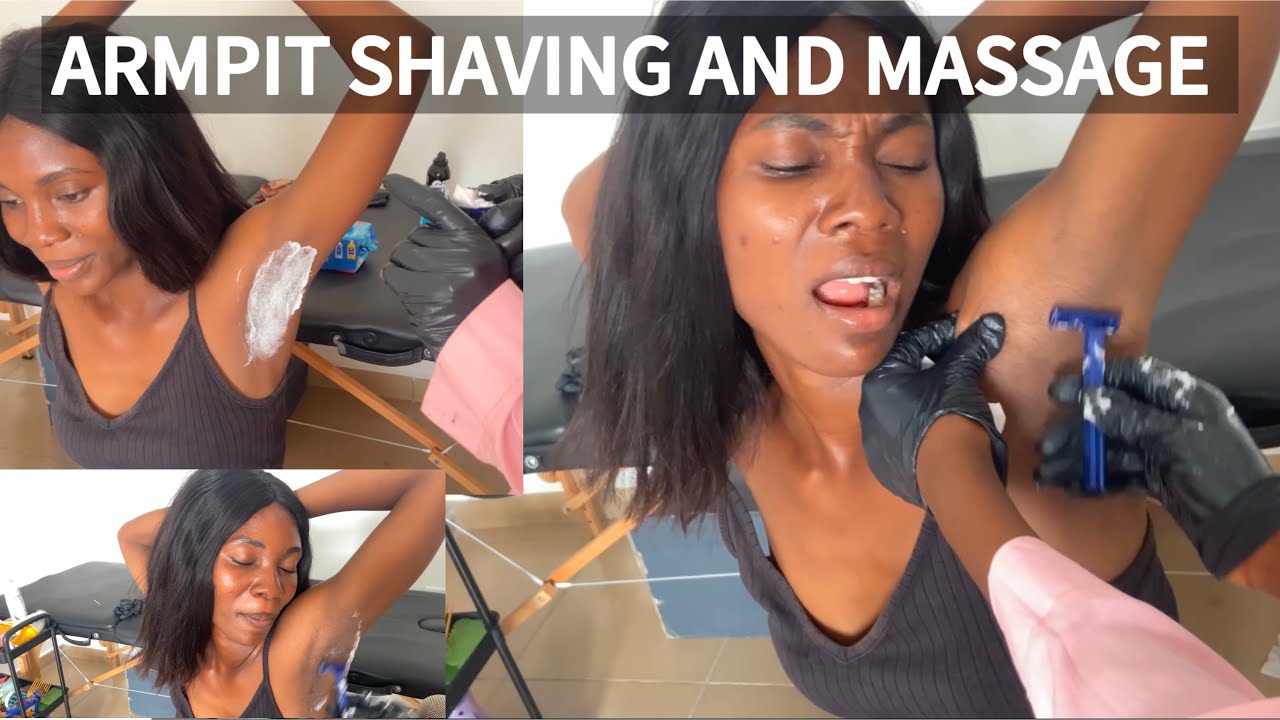 ASMR ARMPIT SHAVING, MASSAGE, SPRAYING & OILING FOR DEEP RELAXATION & TINGLES, UNDERARM CARE