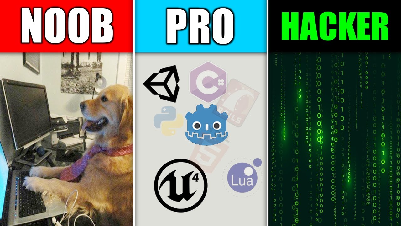 Programming Levels: NOOB vs INDIE vs AAA