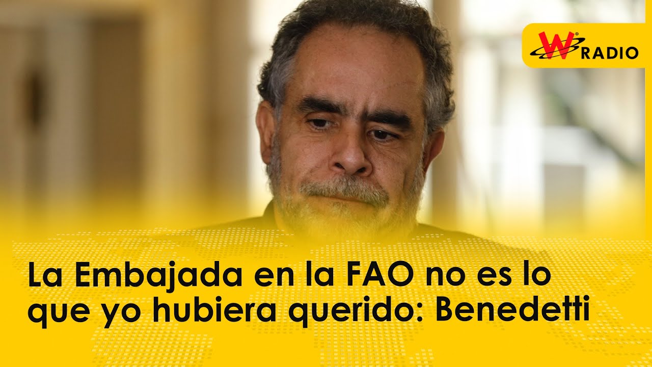 La Embajada en la FAO no es lo que yo hubiera querido: Armando Benedetti