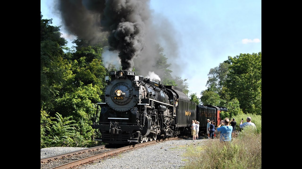 9.5.15 - 9.6.15 Steamtown Railfest 2015 Part 1. Chasing NKP 765 on 