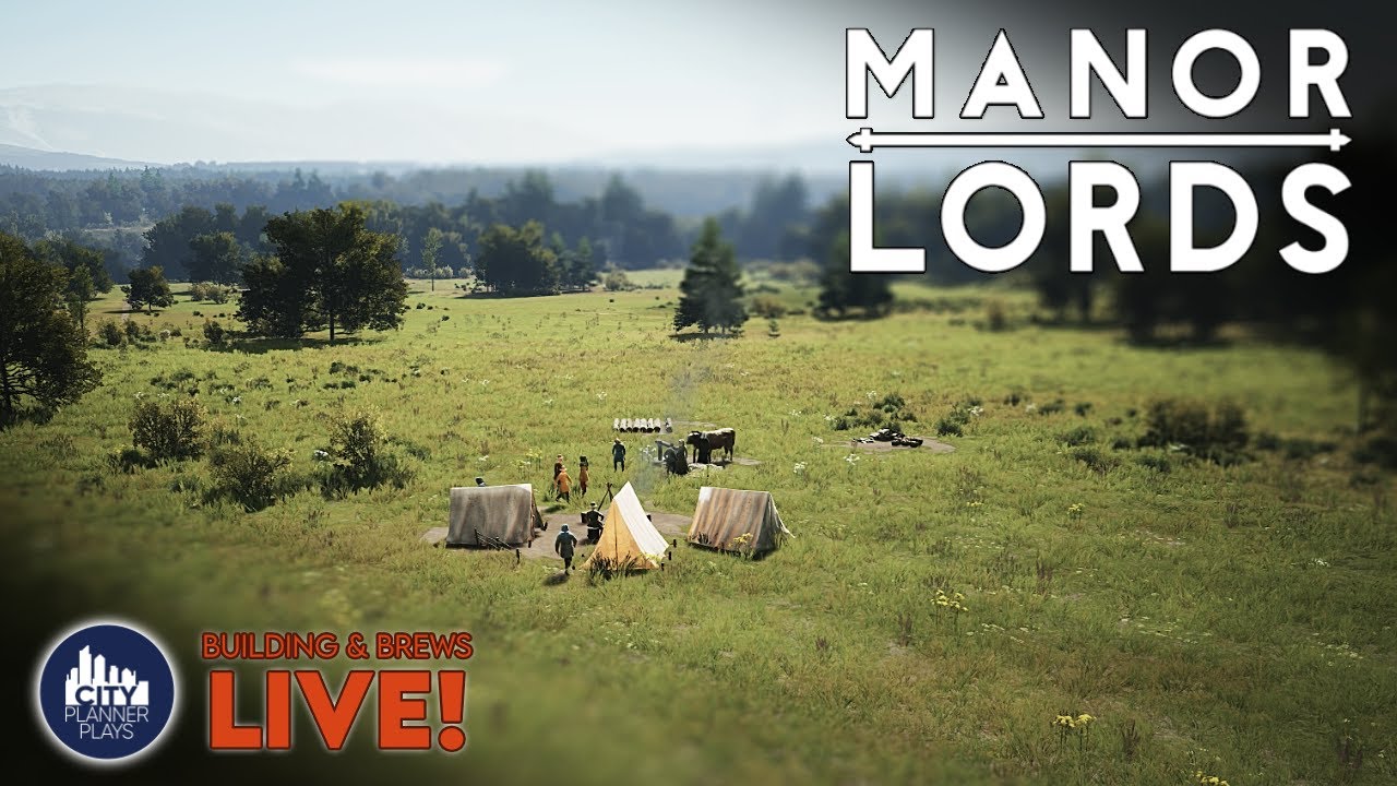 Let's create the biggest City EVER in Manor Lords... LIVE!  | Building and Brews