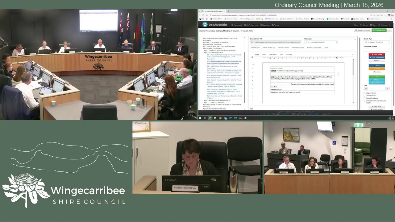 Ordinary Council Meeting - 18 March 2026