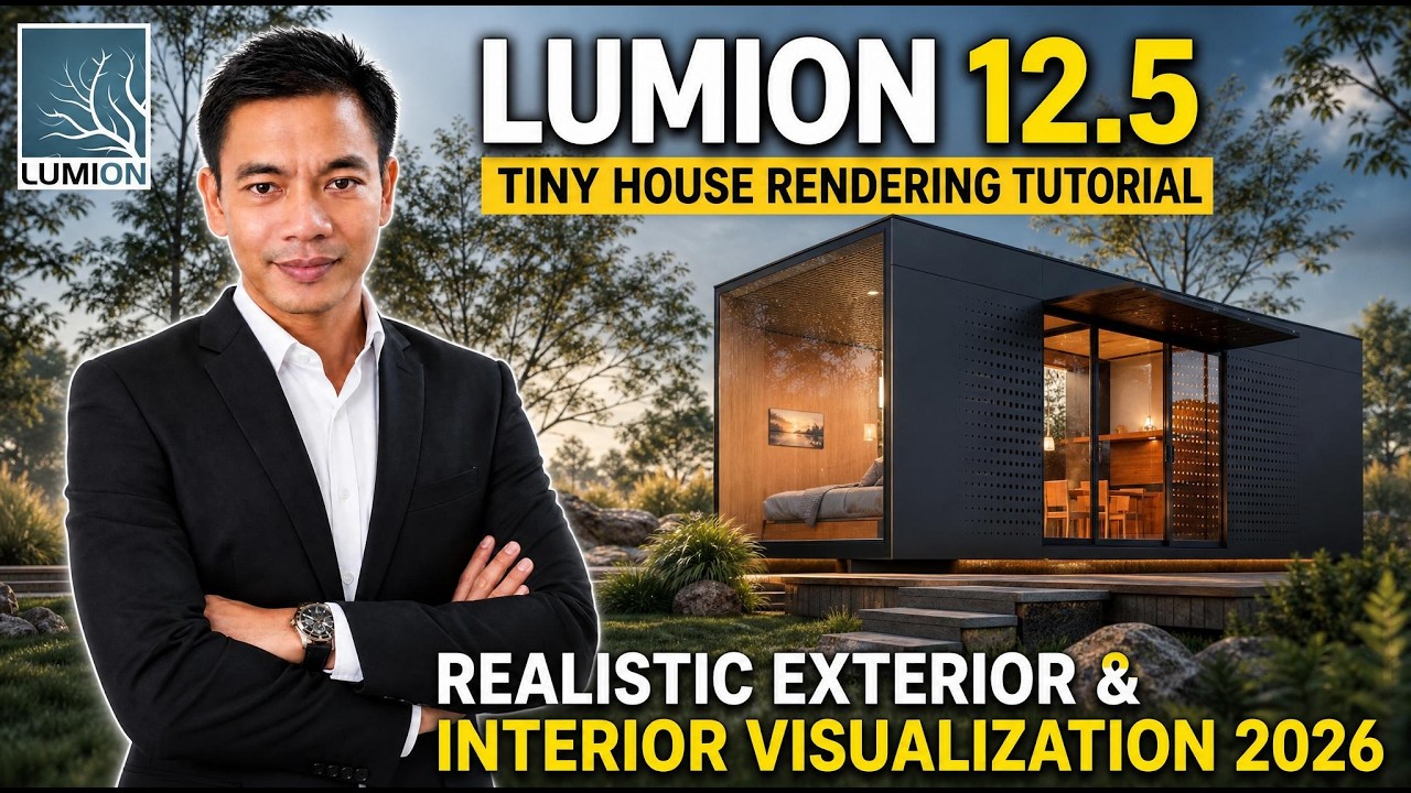 LUMION 12.5 RENDERING TUTORIAL #2 TINY HOUSE