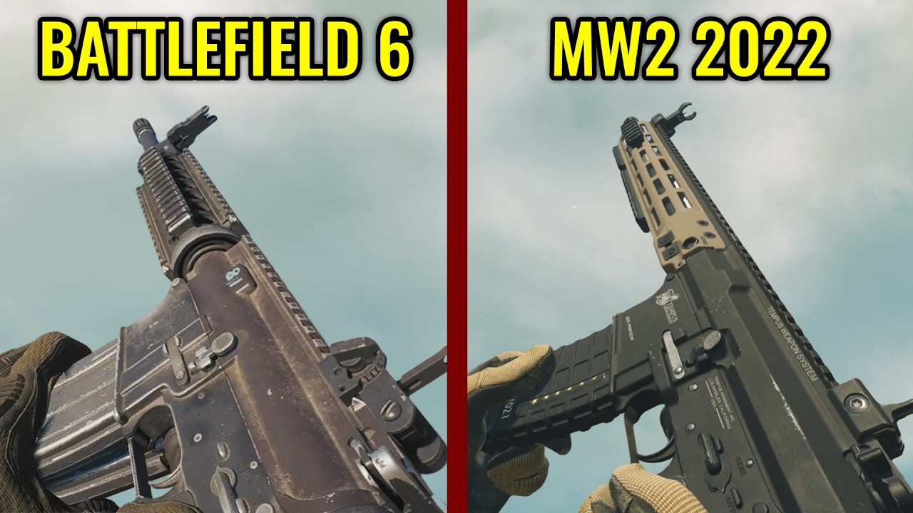Battlefield 6 vs COD MW2 2022 - Weapons Comparison