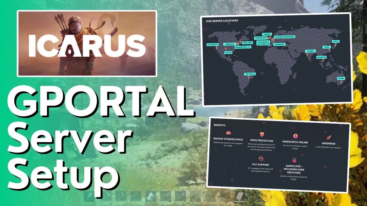Как настроить и запустить сервер Icarus на GPORTAL