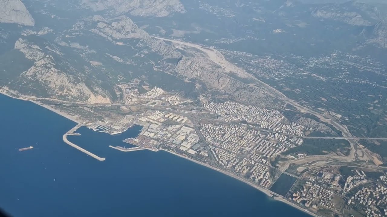 Landing at Antalya airport