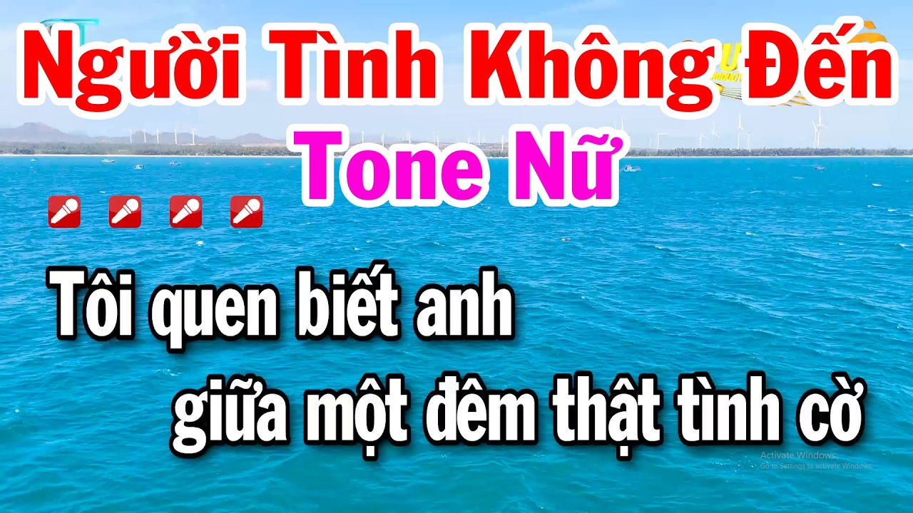 Karaoke Người Tình Không Đến Tone Nữ Nhạc Dễ Hát 2026