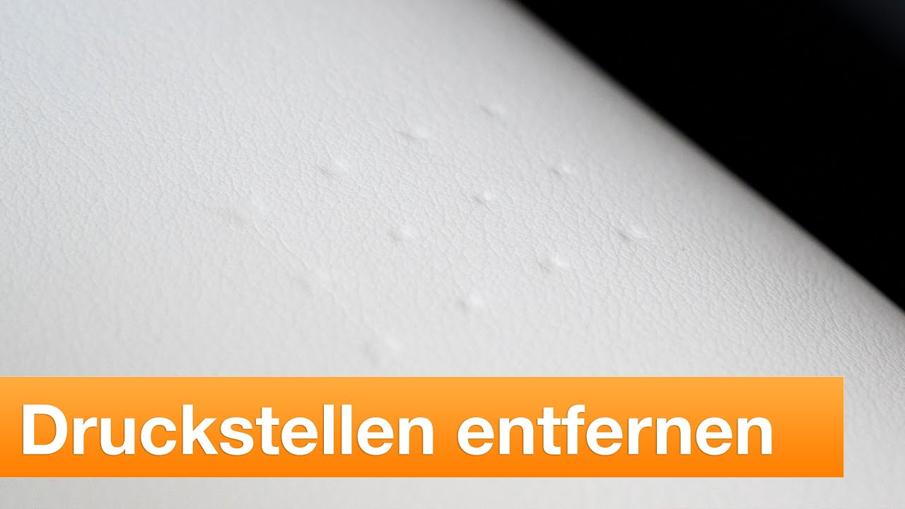 Druckstellen aus dem Ledersitz entfernen [Anleitung] | COLOURLOCK