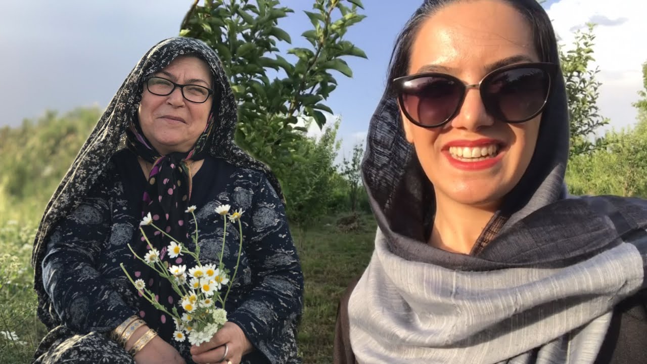 مامان پوشش گیاهی منطقه رو کچل میکنه 😂🙈/  ولاگ‌ روز اخر روستا