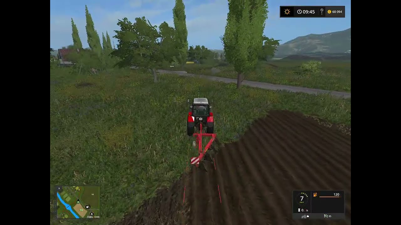 Farming Simulator 17.Карта***** Колхоз имени мичурина*****.Серия 32.Пашем поле на 1221.