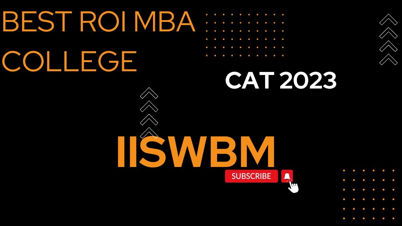 IISWBM Kolkata BEST ROI MBA College #MBAA2Z #CAT #CAT2023 #IISWBM #IISWBMKolkata #Kolkata