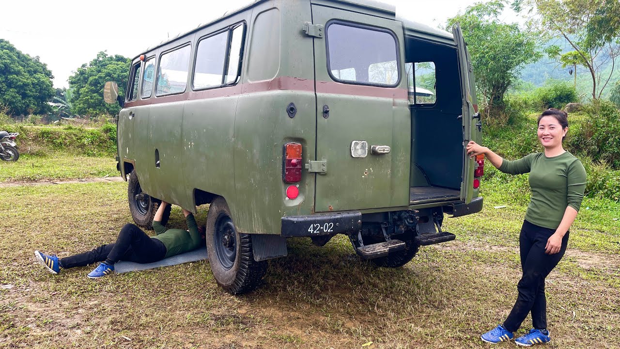 The entire ambulance engine was restarted after the girl repaired and restored it.