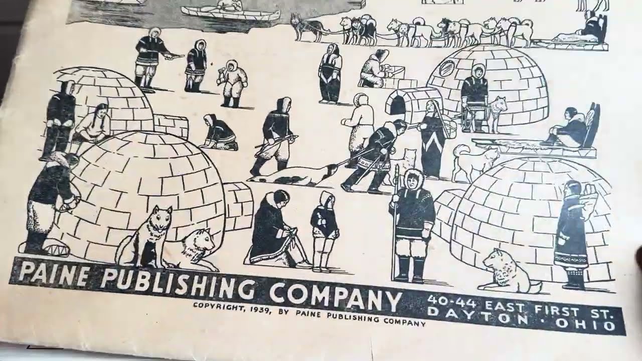 Антикварный набор бумажных фигурок США / Antique Paper Cut Outs Toy Set