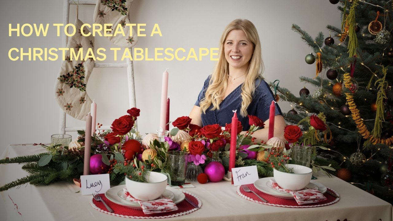 Как сделать рождественский стол | Interflora #christmastable #tablescapeideas