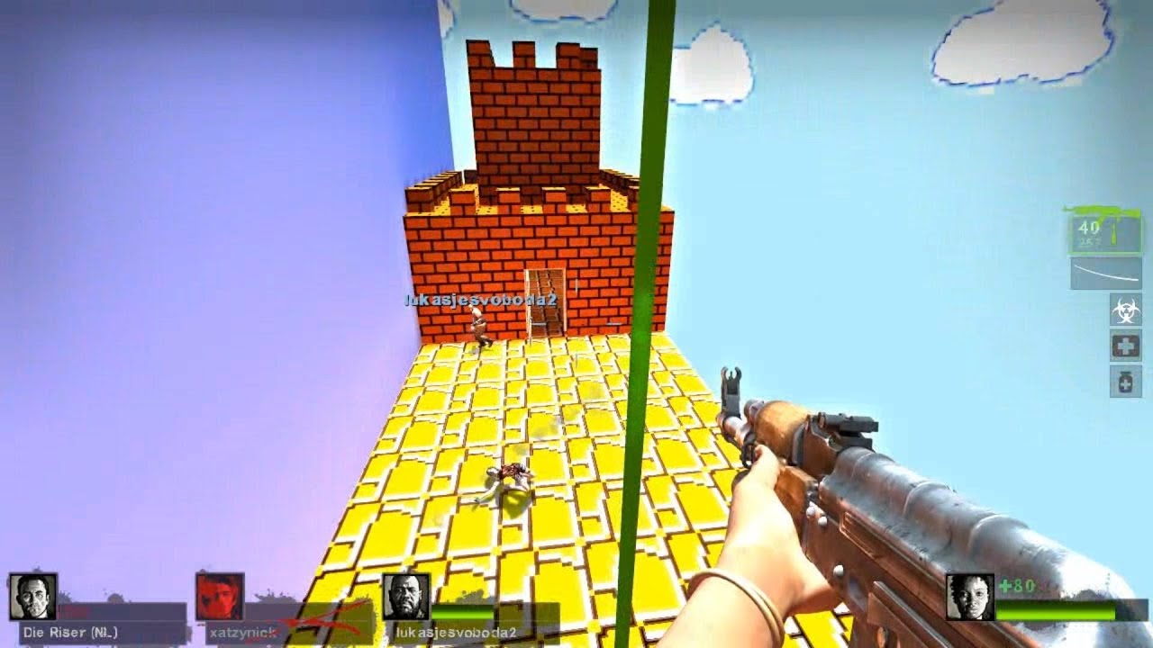 Left 4 Dead 2 - Left 4 Mario Campaign Multiplayer Walkthrough Gameplay