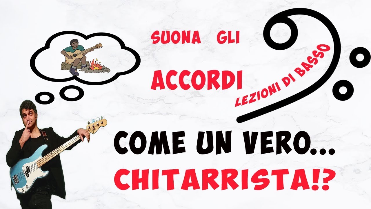 Suona gli accordi sul basso come un vero...chitarrista!