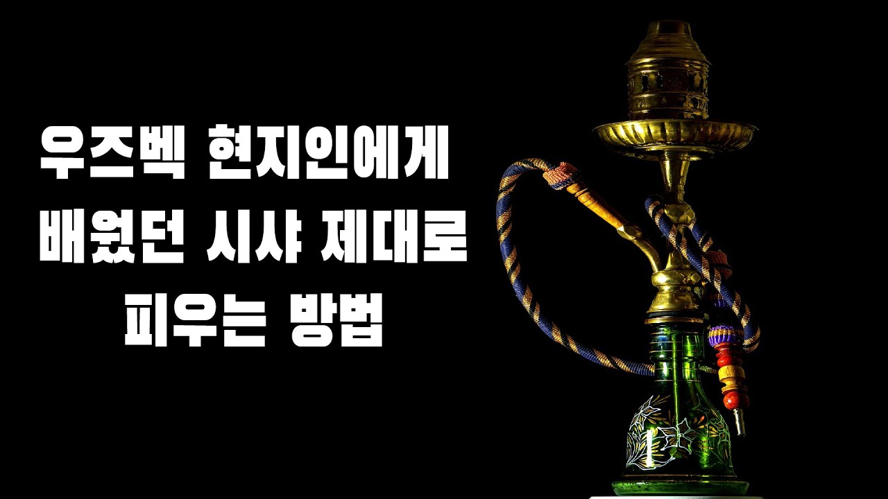 [특별편] 우즈벡 현지인에게 배운 시샤(물담배) 제대로 피우는 방법(시샤에서 매운 연기가 나올 때 해결법, 시샤 연기가 안 나올 때 해결법)