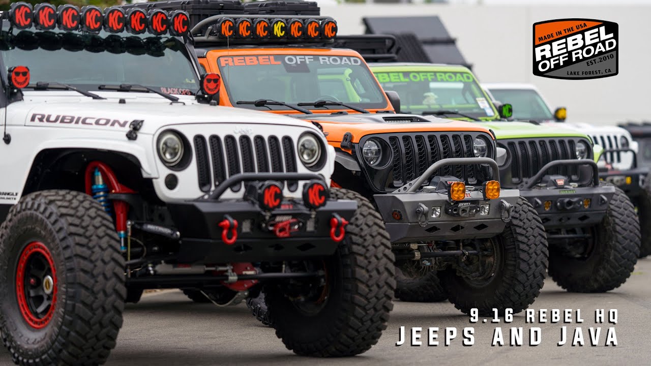 First Ever Jeeps & Java 9.16 @ The New Rebel HQ