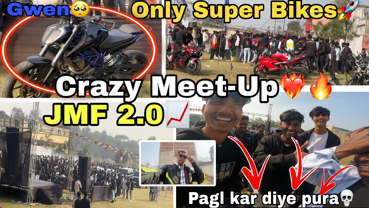 Crazy meet-up ever❤️‍🔥🔥[ Jharkhand📍] JMF 2.0📈 // Only SuperBikes LineUp🚀🔱 // Road Jaam💀😱