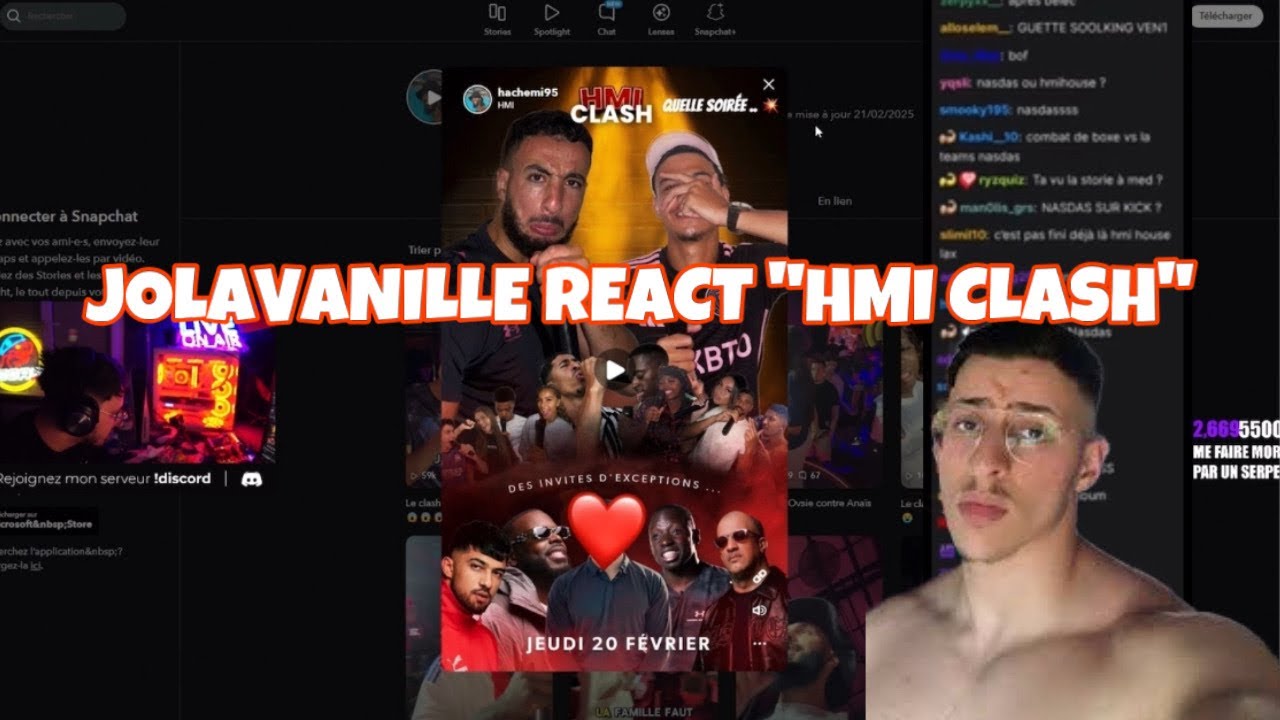Hmi CLASH en live ! 🔥 (Rediffusion complète) + Réaction de JOLAVANILLE