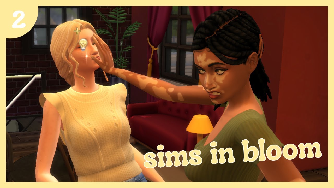 I spent 20 minutes making this sim just for her to hate me | Sims in Bloom ep 2 💛 🤍 °❀⋆.ೃ࿔*:･