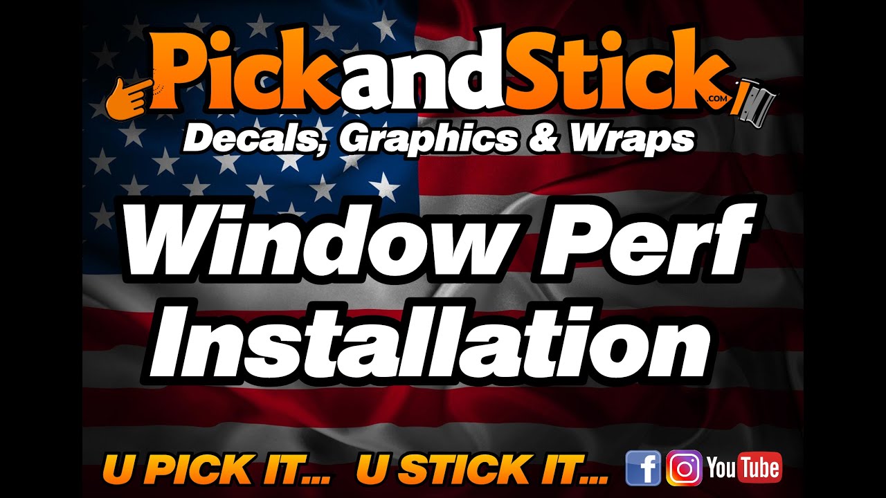 Perforated Window Decal Install