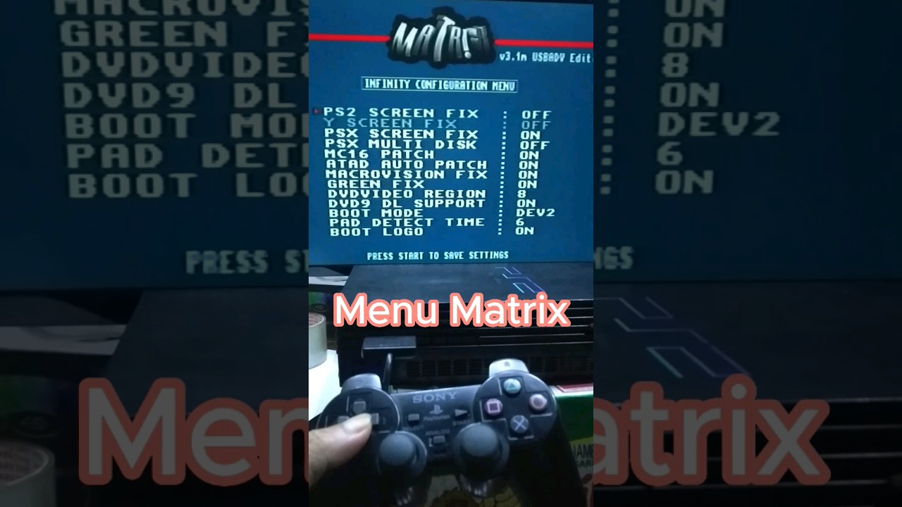 Cara Masuk Menu Matrix PS2