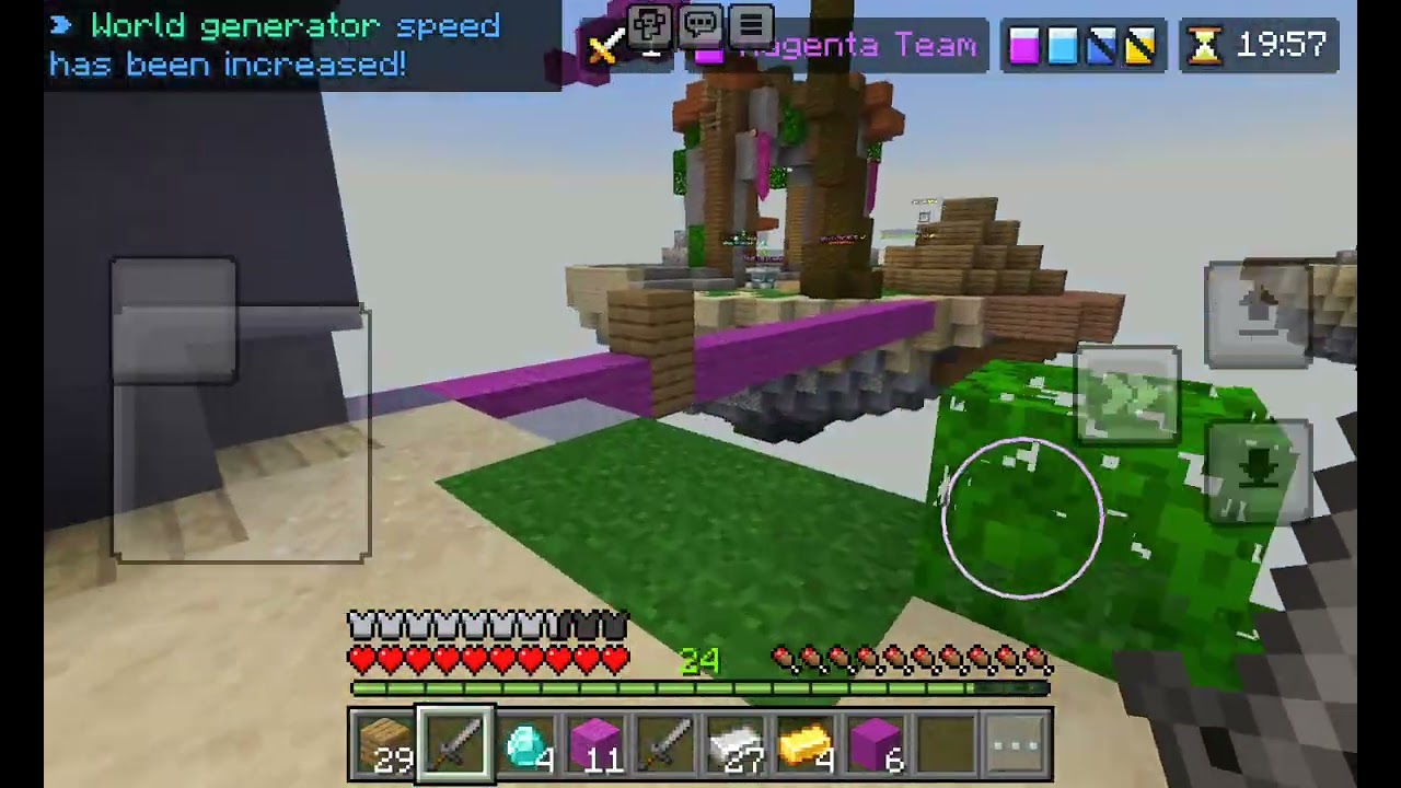 Bedwars Duos BUT MY TEAMMATE LEAVES MIDGAME