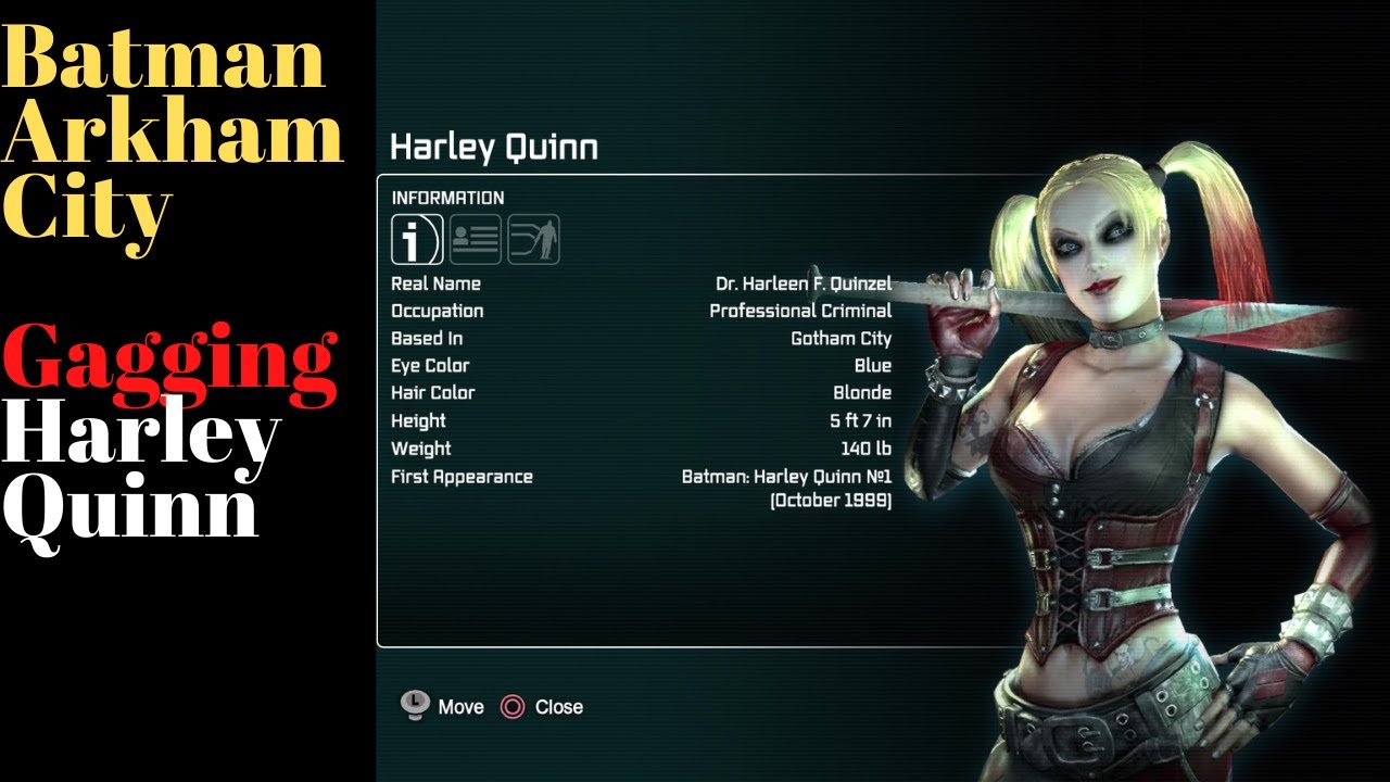 Batman Arkham City - Gagging Harley