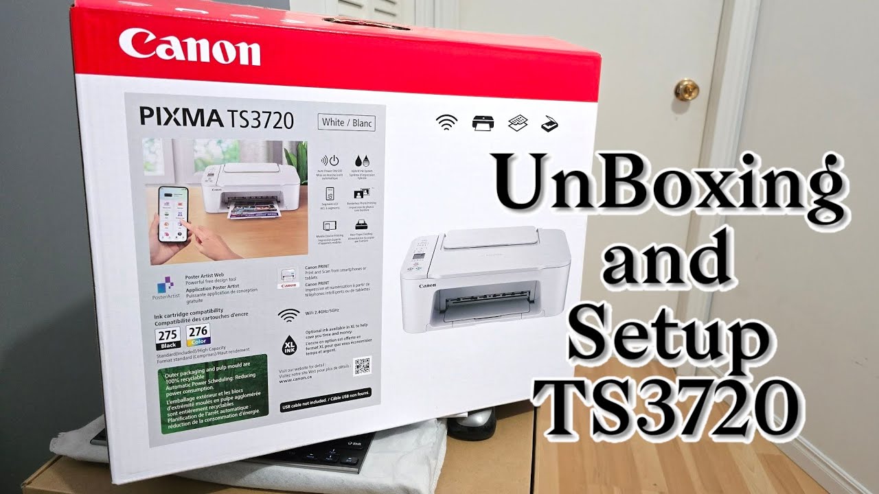 Canon Pixma Printer Unboxing and Setup TS3720 2025