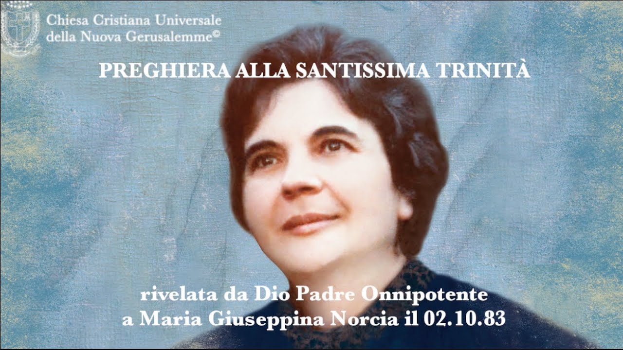 Preghiera alla Santissima Trinit&agrave;