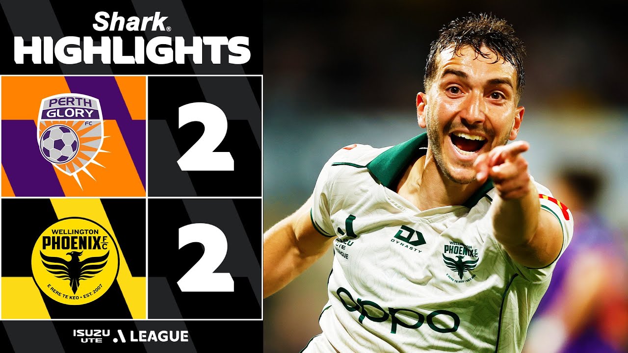 Perth 2-2 Wellington | SHARK HIGHLIGHTS | Isuzu UTE A-League 2025-26