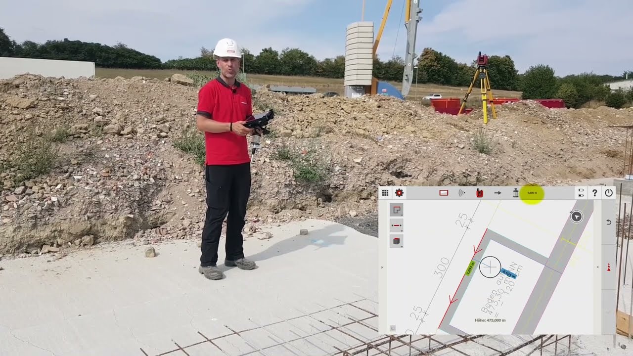 Hilti PLT Totalstationen - Linienabsteckung