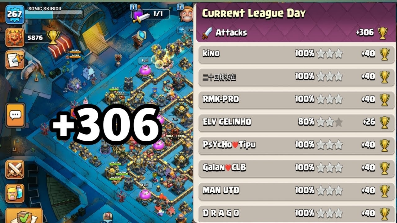 Legend League Attacks October Season | RC Charge with RR spam + Base link 