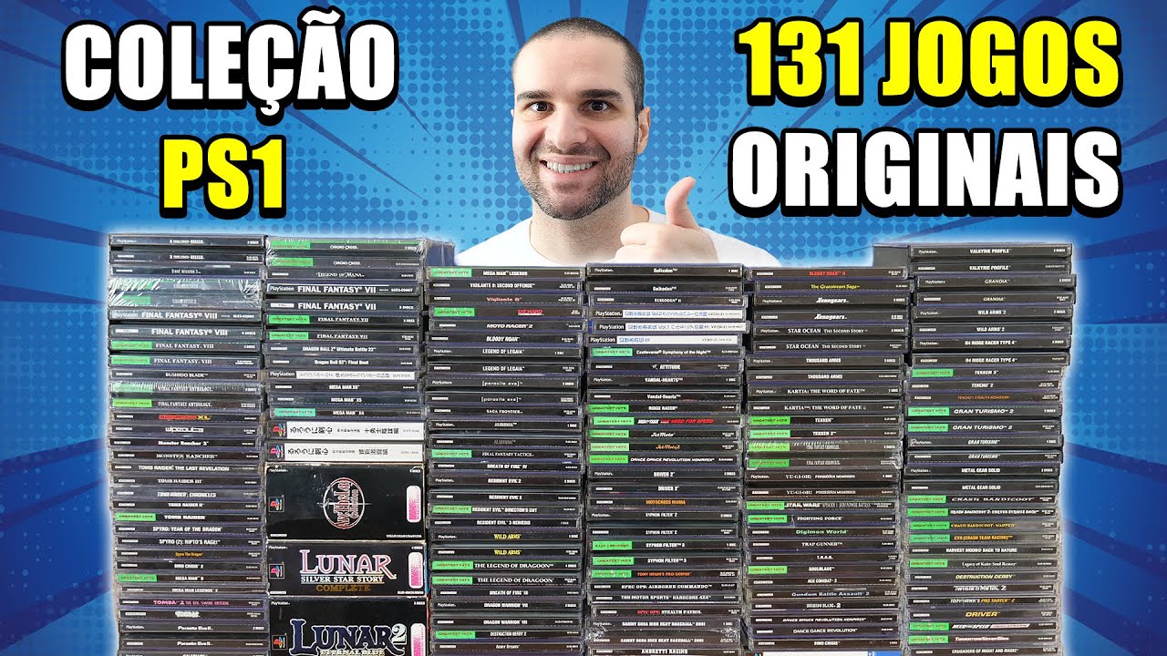Mega Coleção De Playstation 1 Com 131 Jogos Originais Em 2022 - PS1
