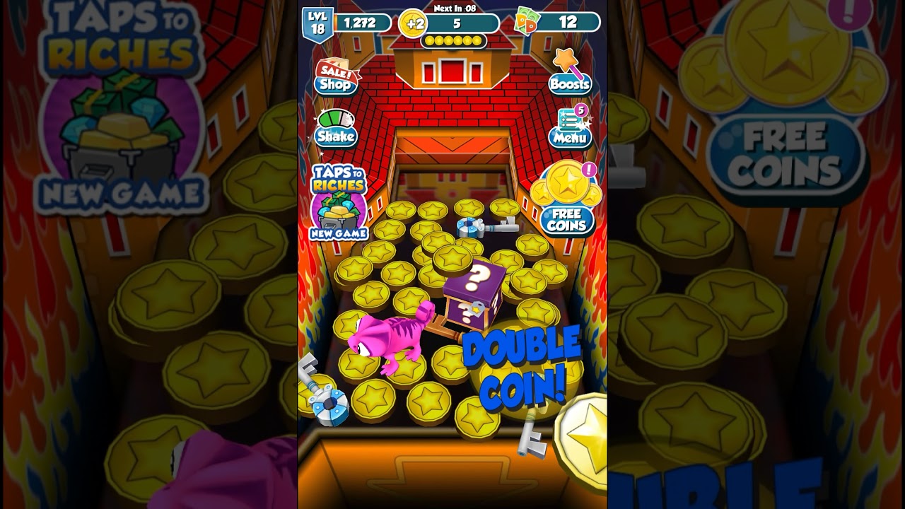 Coin Dozer Gameplay Walkthrough get 10 common key Level 18 HD