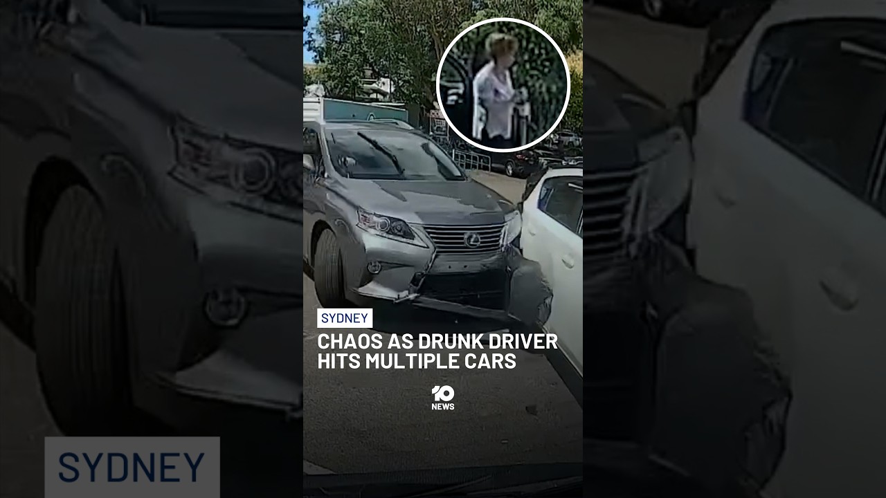 Chaos As Drunk Driver Smashes Into Parked Cars | 10 News