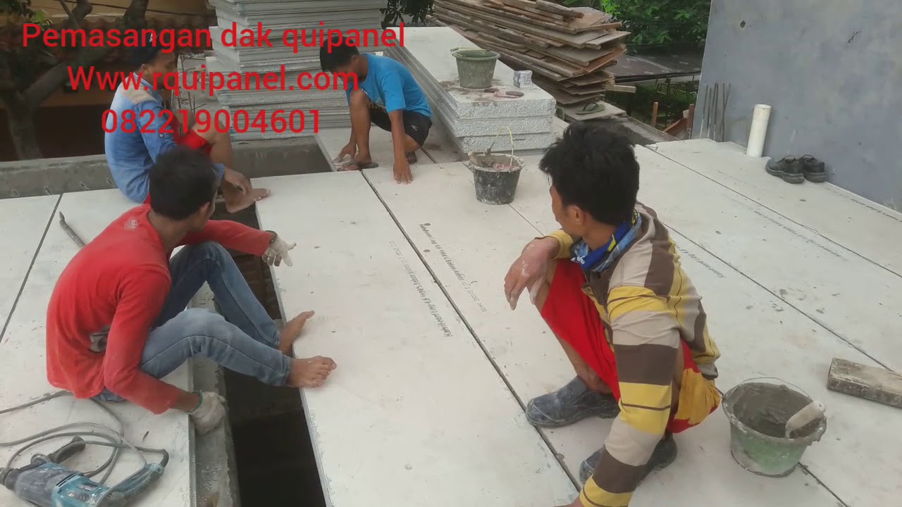 Cara pemasangan dak beton quipanel