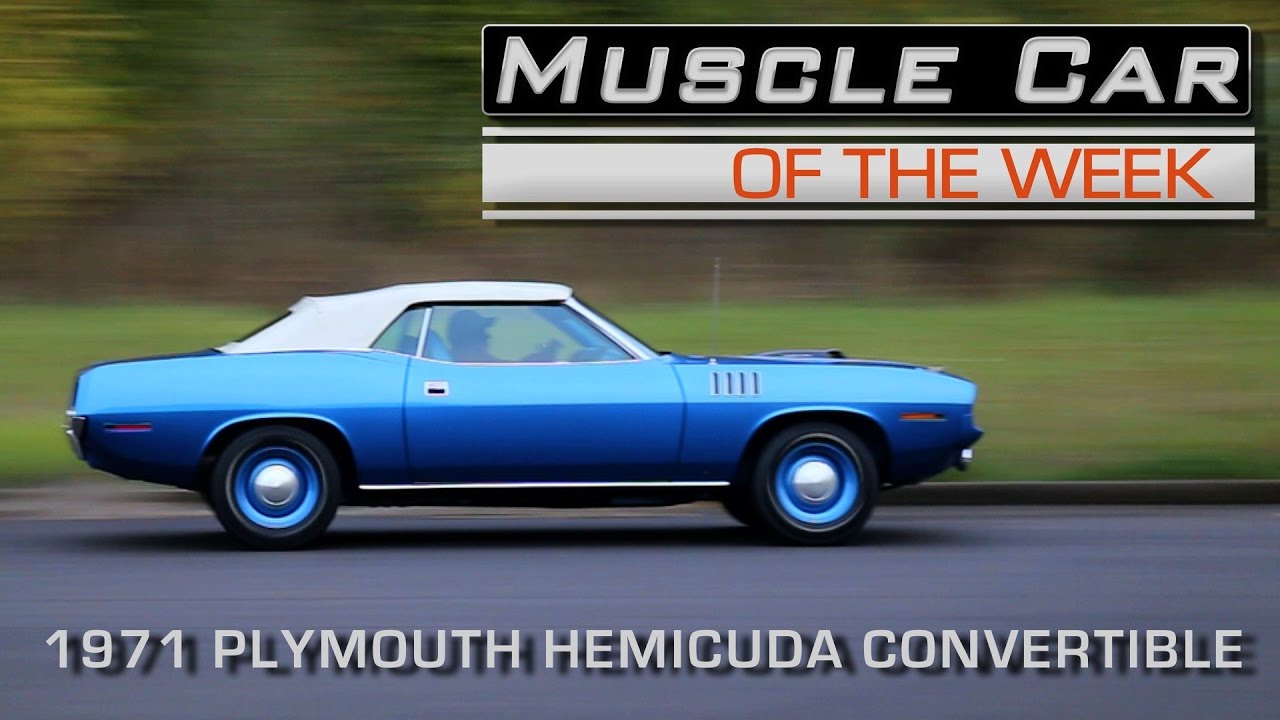 1971 Plymouth HemiCuda Convertible 4-Speed  Muscle Car Of The Week Video Episode #193