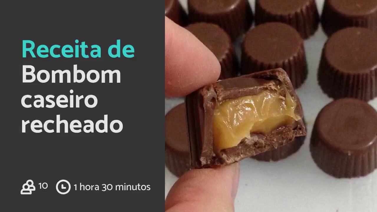 Receita de Bombom caseiro recheado para VENDER e LUCRAR r&aacute;pido